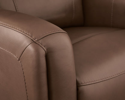 Pincara - Power AutoGlide Recliner With Audio System - Umber