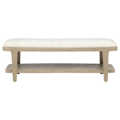Lucaire Upholstered Bedroom Bench Sandstone