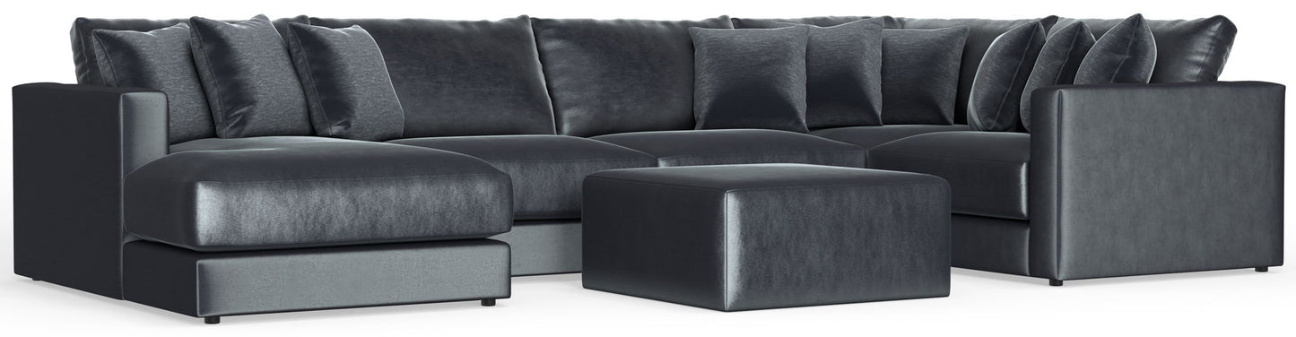 Remington - Modular Sofa And Cocktail Ottoman - Slate