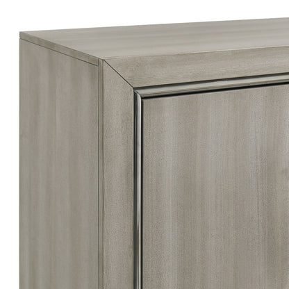 Lennox - Door Chest With Shoe Storage & LED Light - Gray