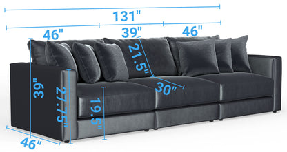 Remington - Modular Sofa - Slate