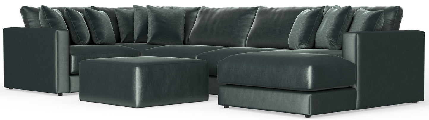 Remington - Modular Sofa And Cocktail Ottoman - Pine
