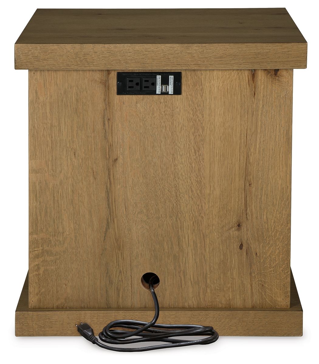 Brinstead - Chair Side End Table - Light Brown