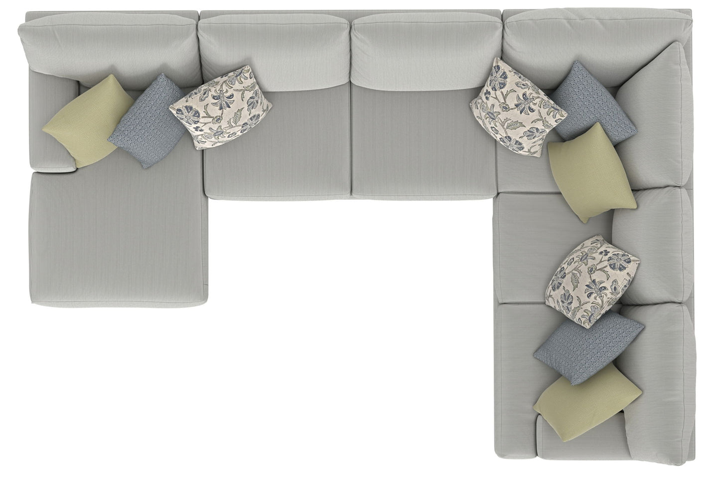 Stockbridge - Sectional With Comfort Coil Seating And 9 Accent Pillows Included
