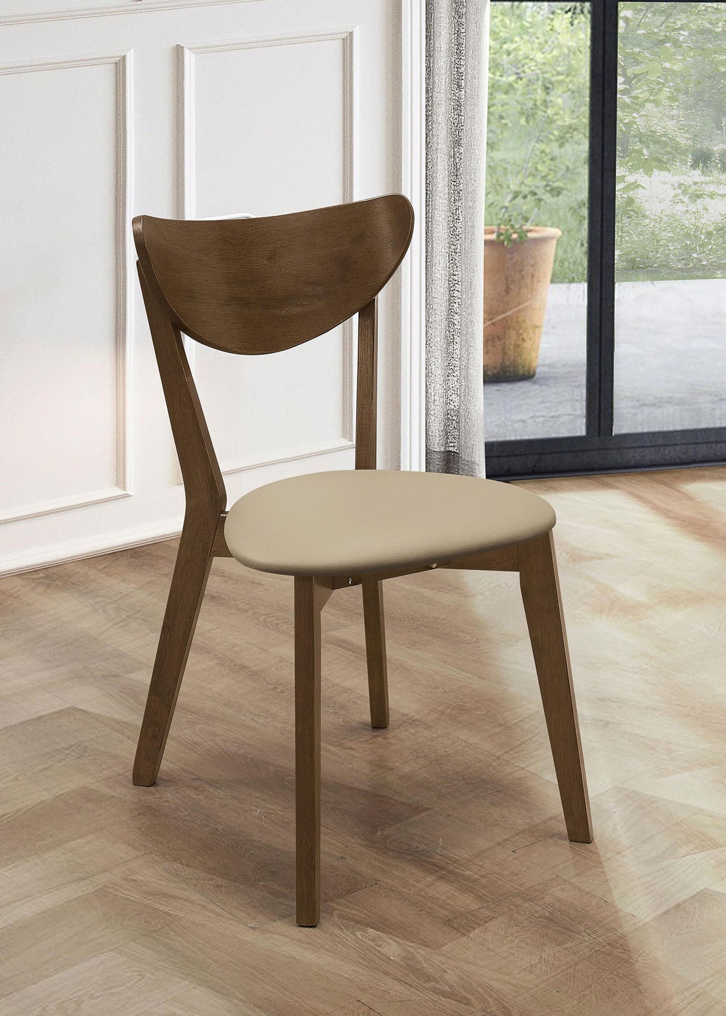 Kersey Wood Dining Side Chair Chestnut (Set of 2)