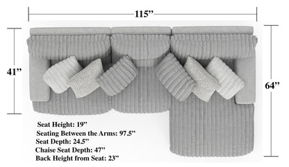 Abraxas - 3 Piece Reclining Sectional