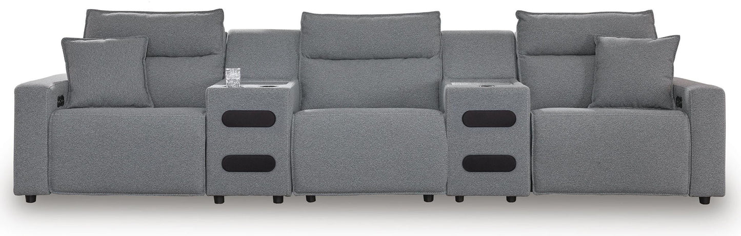 Modmax II - Reclining Sectional - Salt And Pepper