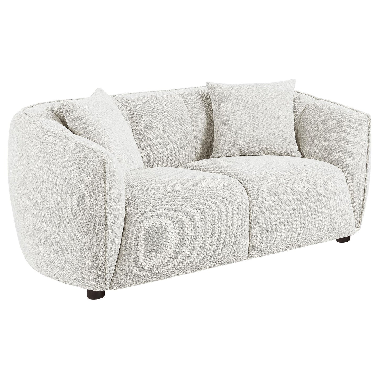 Aleisha Fabric Upholstered Loveseat Sand