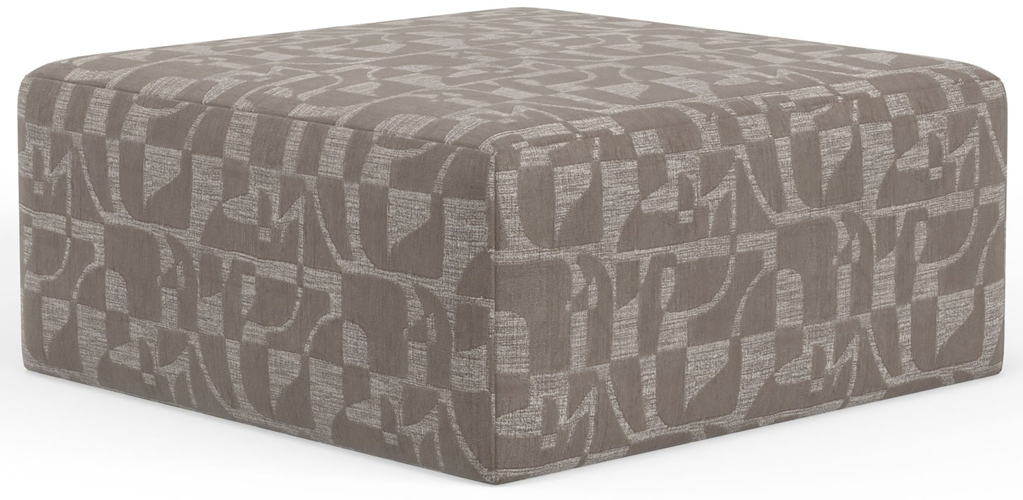 Zeke - Cocktail Ottoman - Cloud