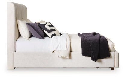 Brizmore - Queen Upholstered Storage Bed - Beige