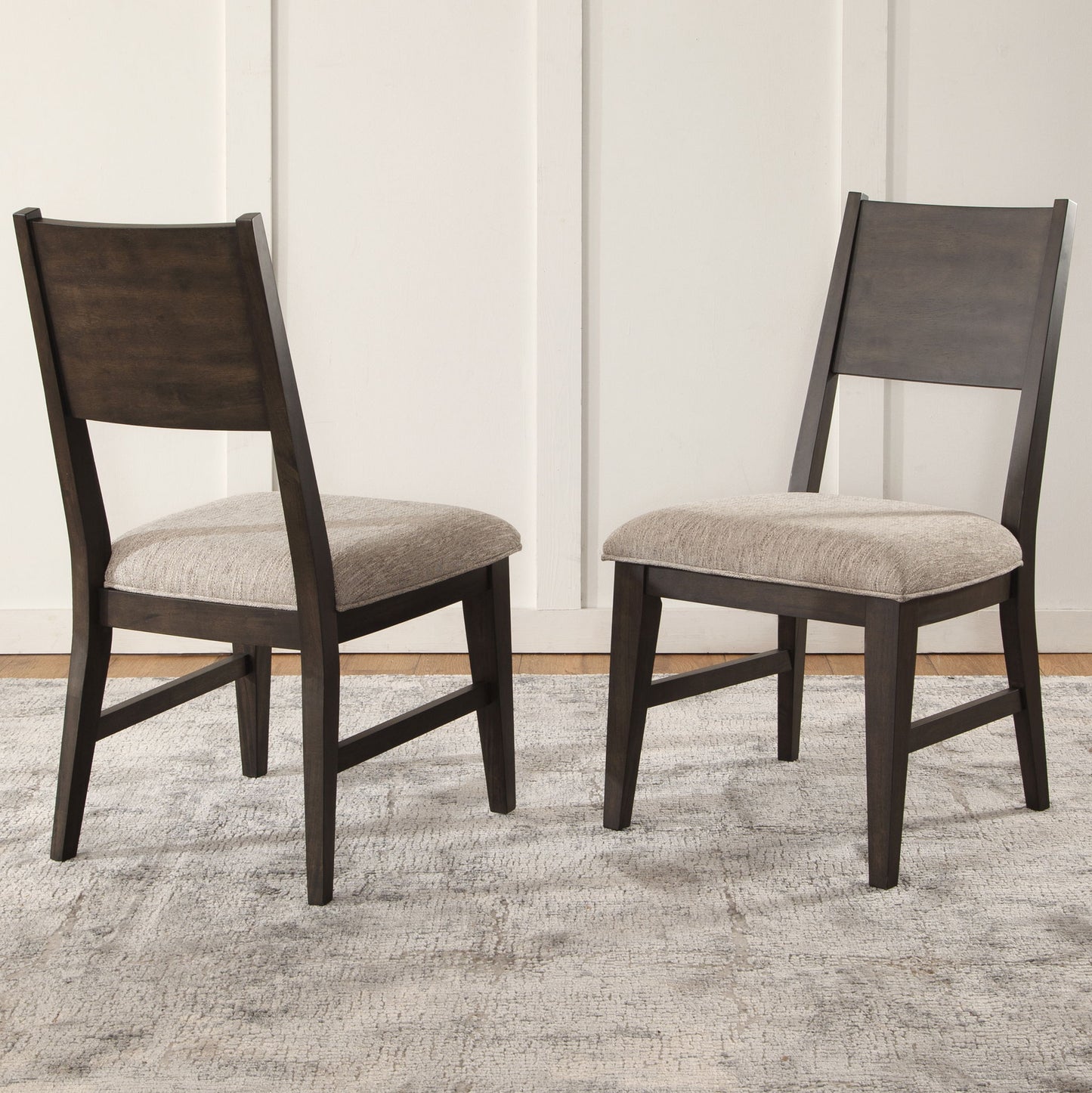 Norvell - Side Chair - Gray / Brown