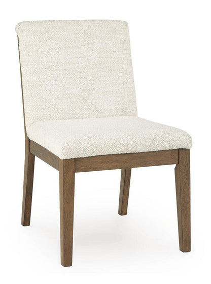 Marxmore - Dining Upholstered Side Chair (Set of 2) - Beige / Brown