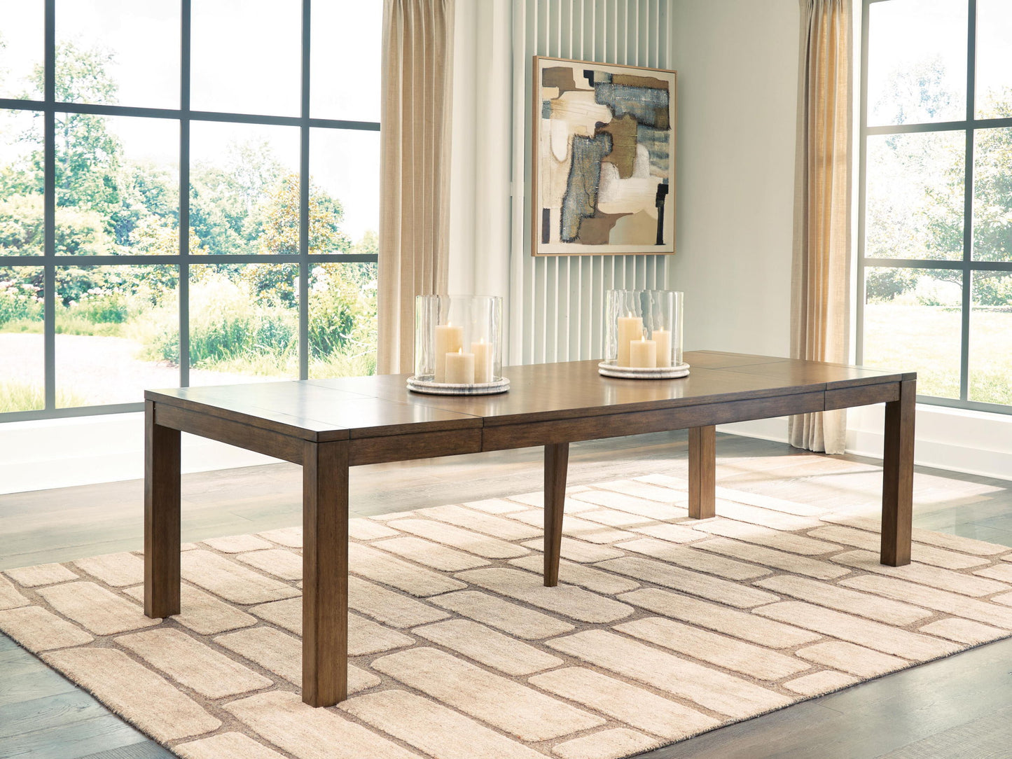 Marxmore - Rectangular Dining Room Butterfly Extension Table - Brown