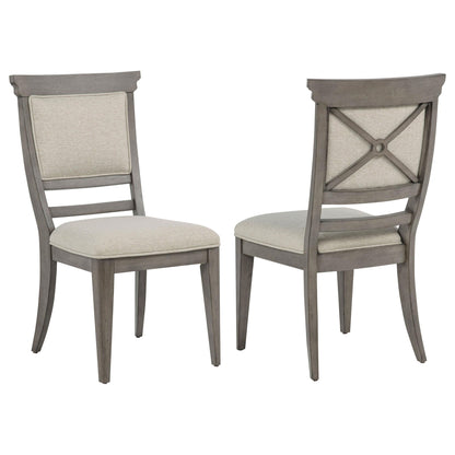 Cresswell Upholstered Dining Side Chair Tan (Set of 2)