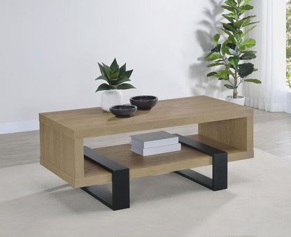 Dinard Engineered Wood Cocktail Coffee Table Latte