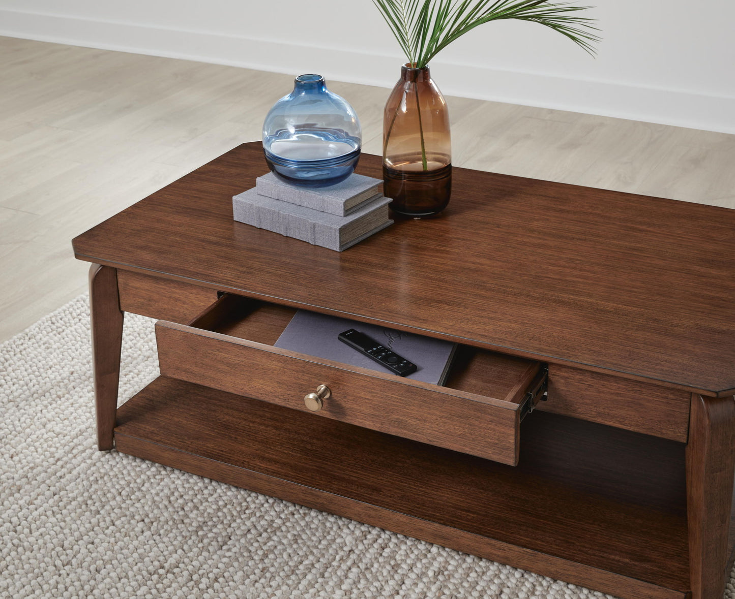 Trenmour - Rectangular Cocktail Table - Medium Brown
