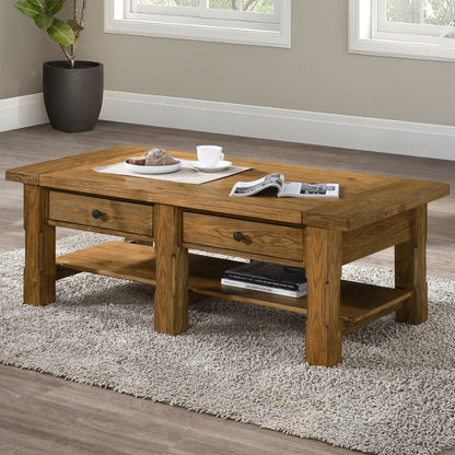Duncan - 2 Drawer Coffee Table - Walnut
