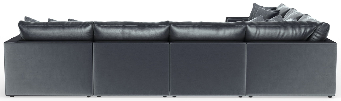Remington - Modular Sofa And Cocktail Ottoman - Slate