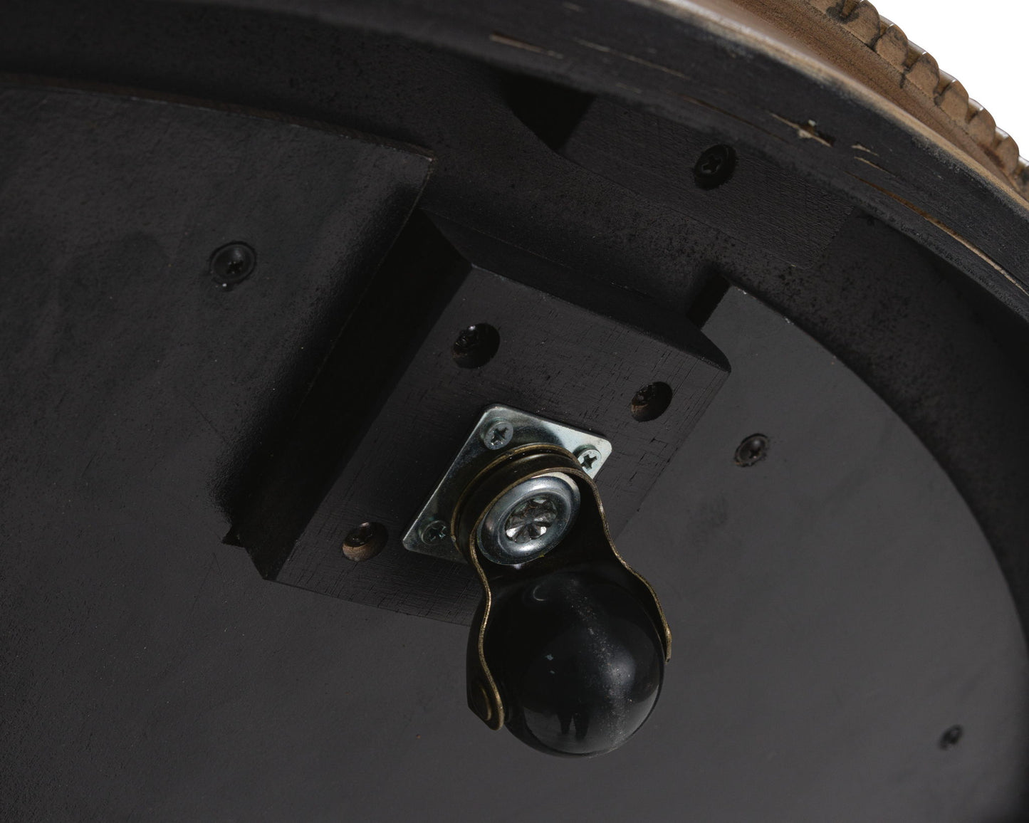 Camdill - Round Cocktail Table - Light Brown / White