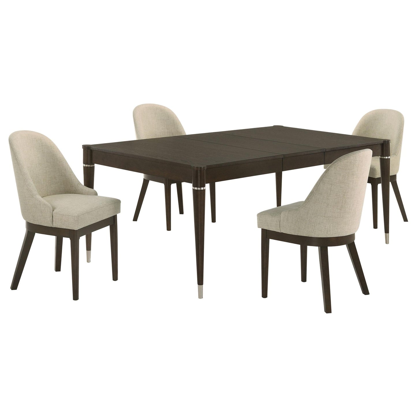 Reseda 5-piece Rectangular Dining Set Ash Brown