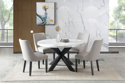 Xena - Upholstered Side Chair - Gray