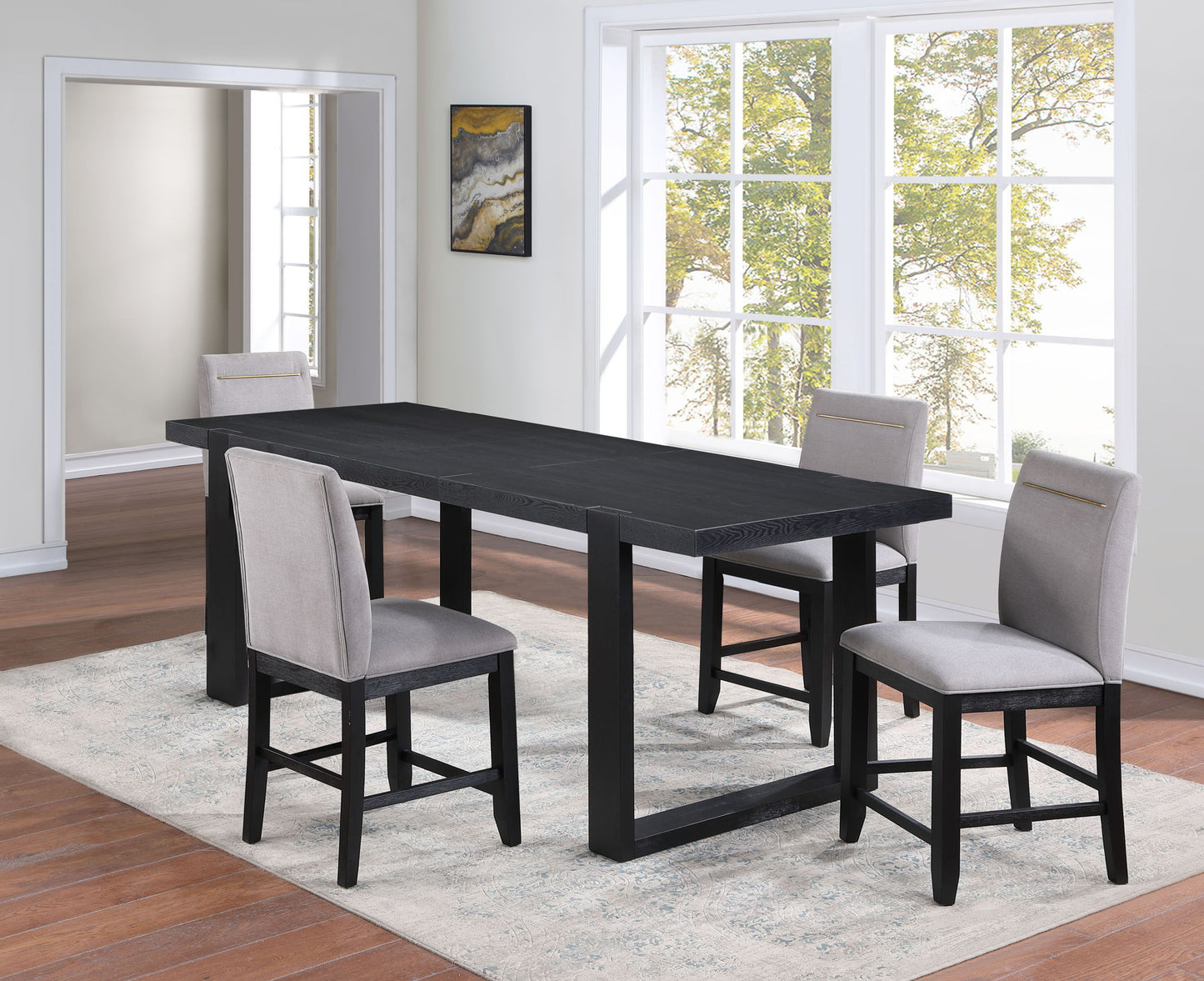 Yves - Counter Chair - Gray
