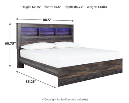 Drystan - Panel Bookcase Bed