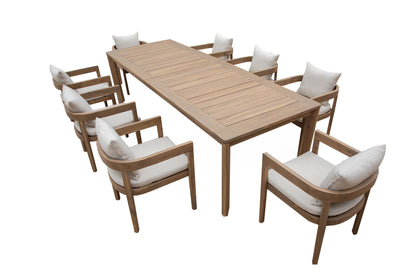 Wesley - Patio Side Chair With Cushion - White