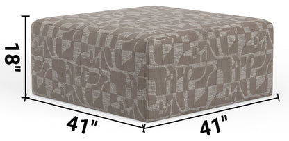 Zeke - Cocktail Ottoman - Cloud