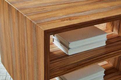 Dressonni - Square End Table - Brown