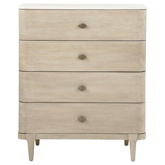 Lucaire 5-drawer Chest of Drawers Sandstone