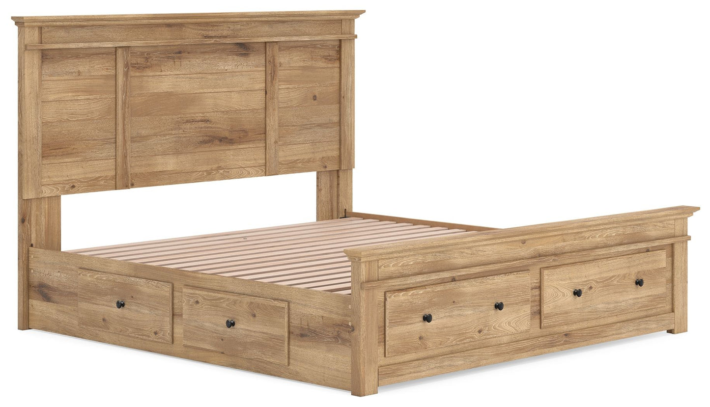 Makidern - Panel Storage Bed