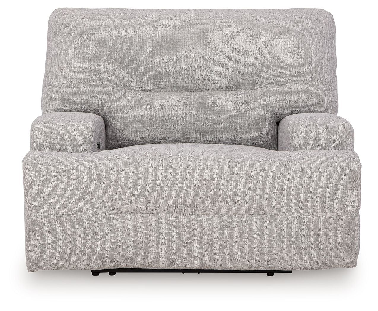 Acklen Place - 4 Pc. - 3-Piece Power Reclining Sectional Sofa With Raf Chaise, Wide Seat Power Recliner - Pewter