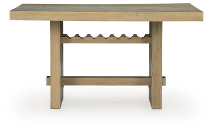 Lasinger - Rectangular Dining Room Counter Table - Light Brown