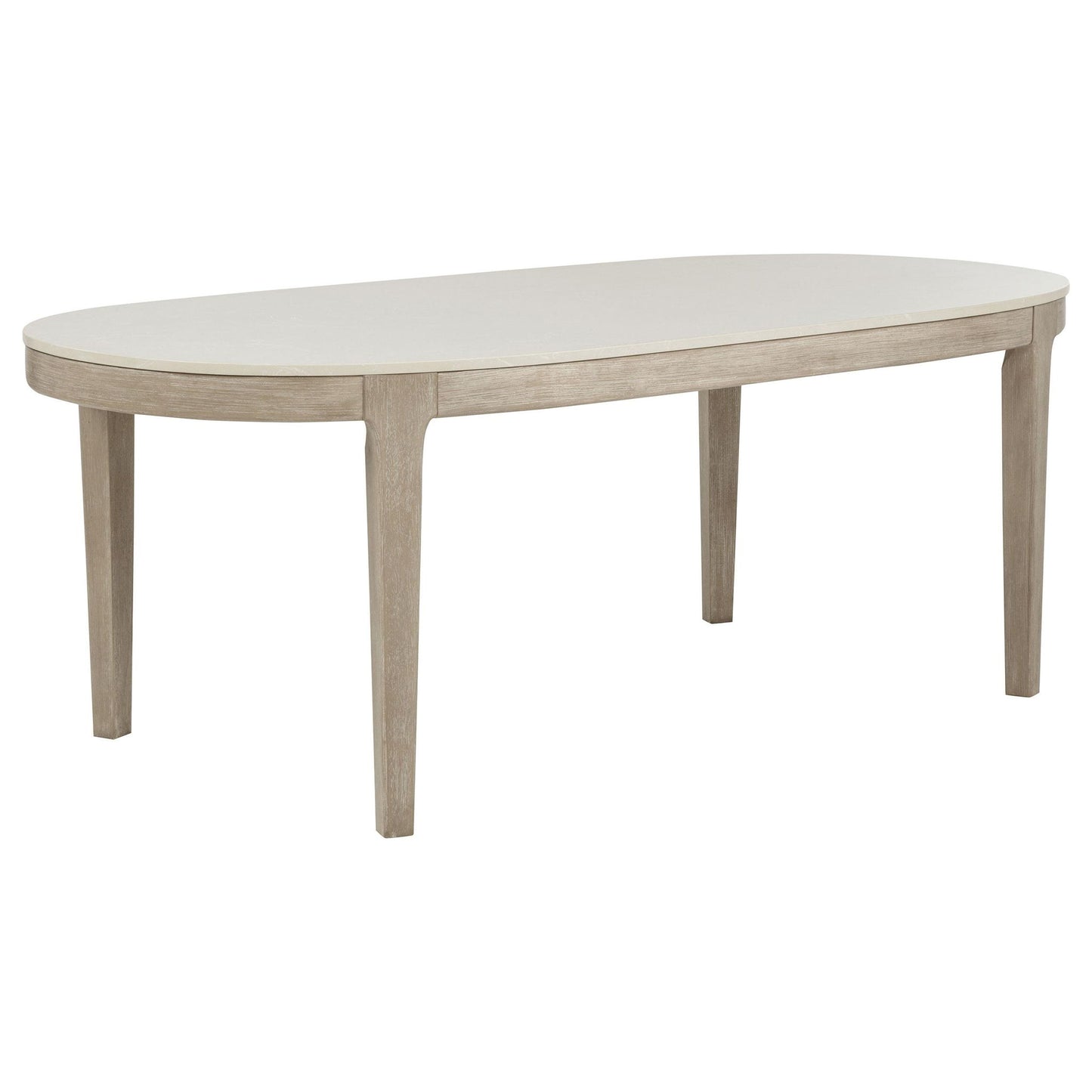 Lucaire 84-inch Cultured Marble Top Dining Table Honed Cream