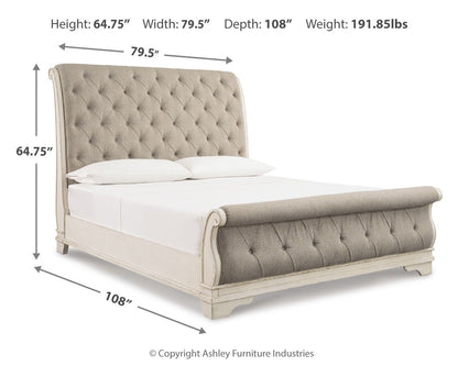 Realyn - Upholstered Sleigh Bed
