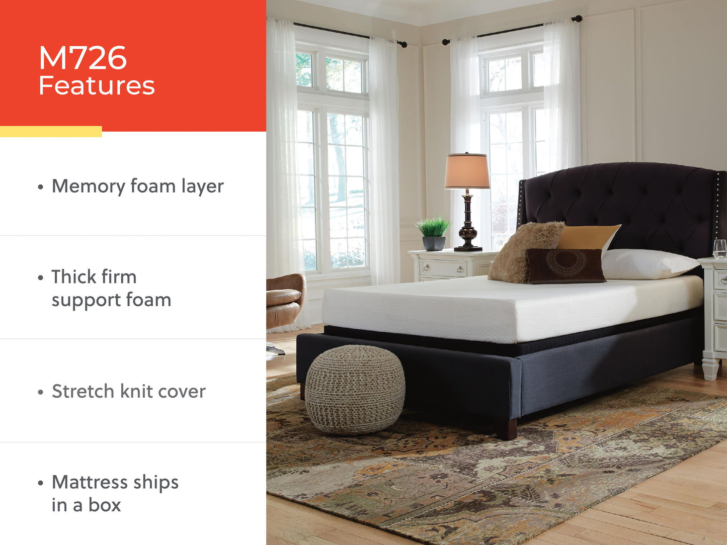 Chime 8 Inch Memory Foam - Medium Memory Foam Mattress