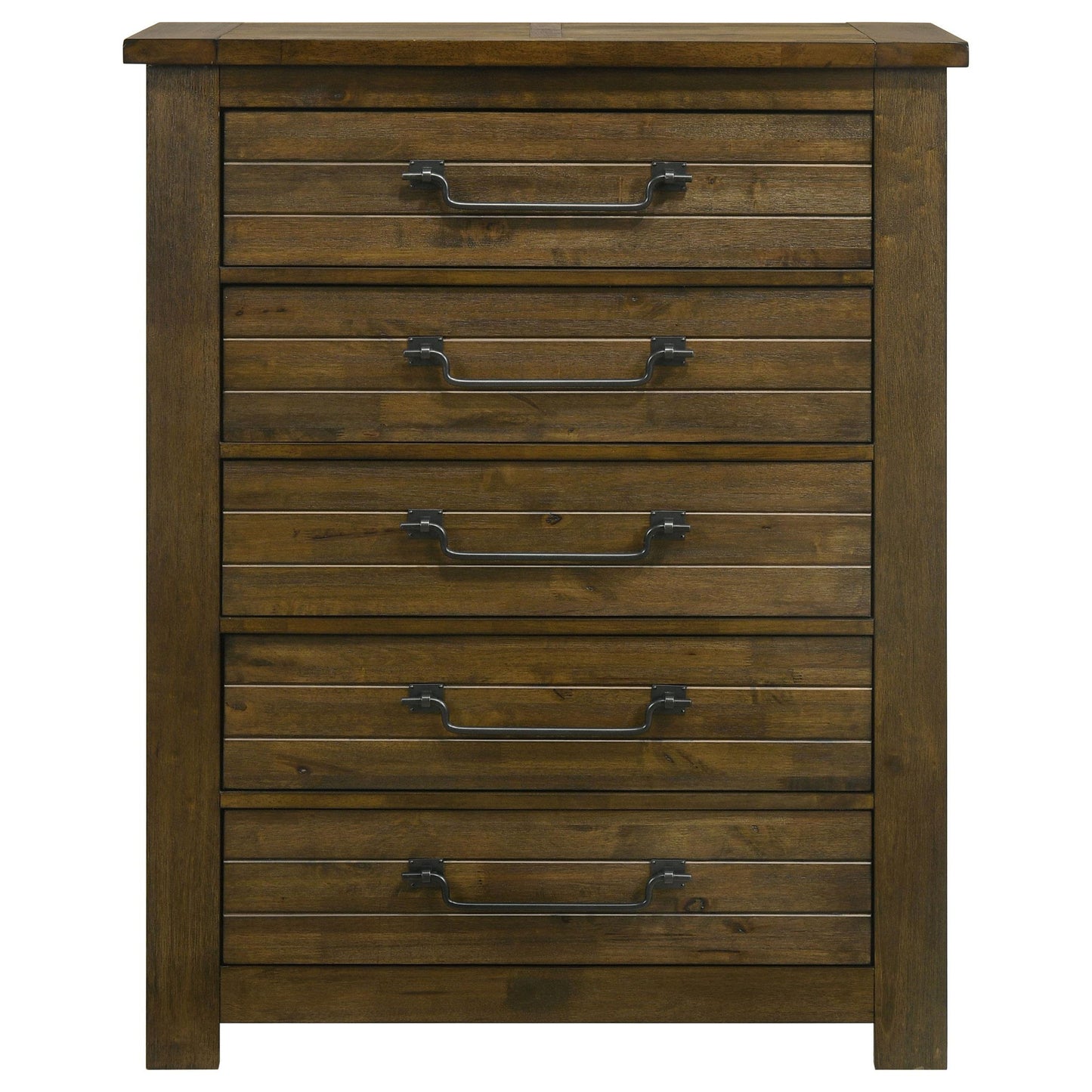 Doherty 5-drawer Chest of Drawers Rustic Brown