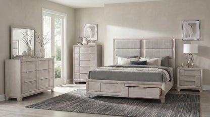 Farre 5-piece Eastern King Bedroom Set Washed Grey
