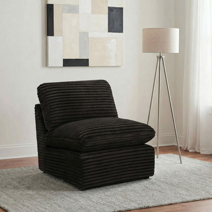 Collins Modular Armless Chair Chocolate Brown