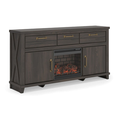 Brazen Valley - TV Stand With Fireplace Option
