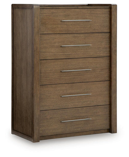 Marxmore - Five Drawer Chest - Brown