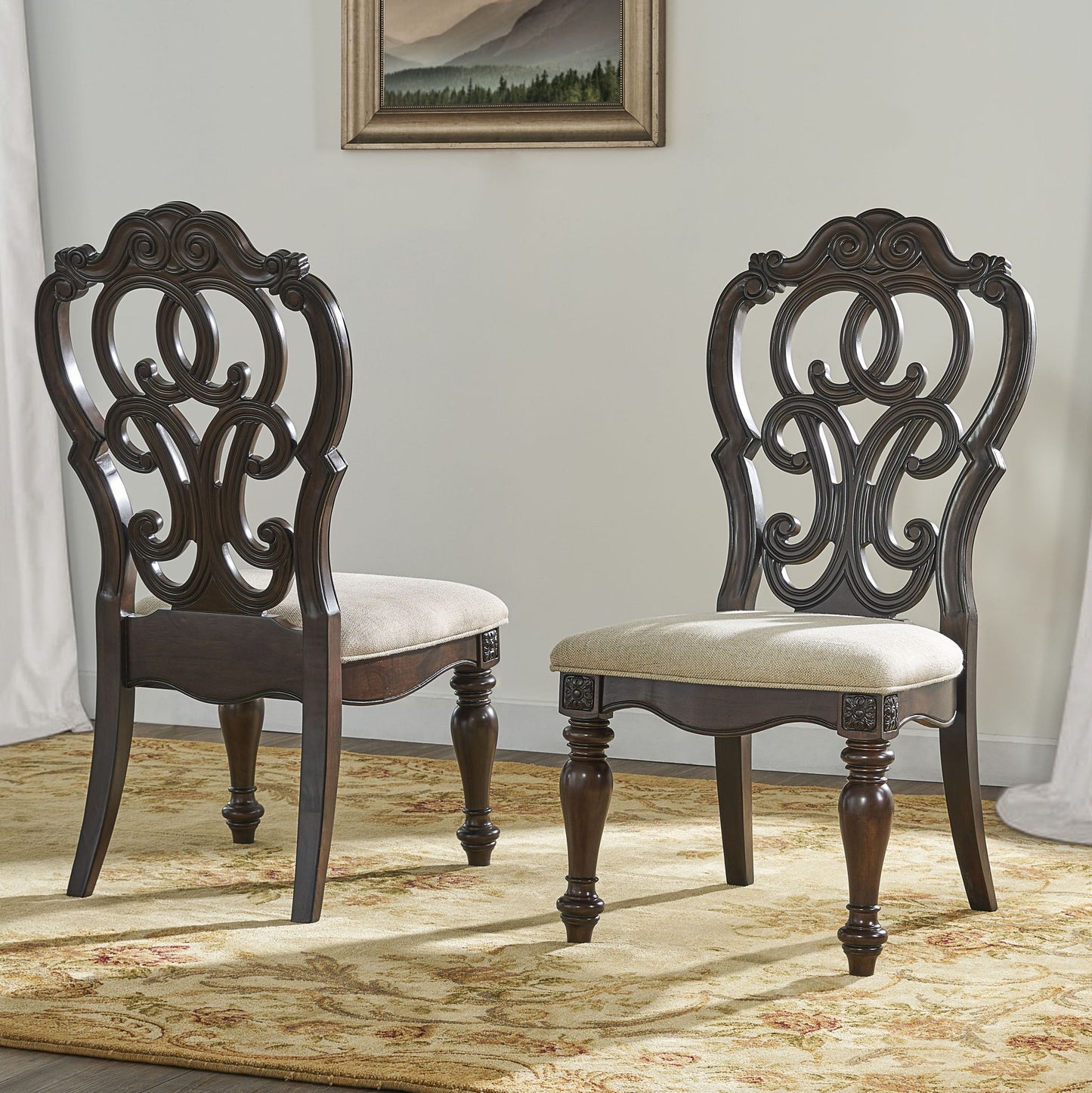 Royale - Side Chair - Dark Brown