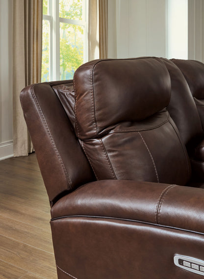 Gravier - Power Reclining Loveseat With Console / Adjustable Headrest - Cordova
