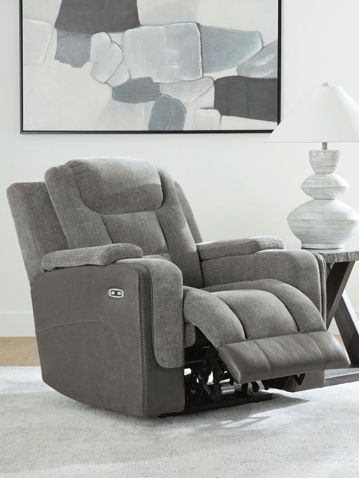 Mixed Motion - Power Recliner With Adjustable Headrest