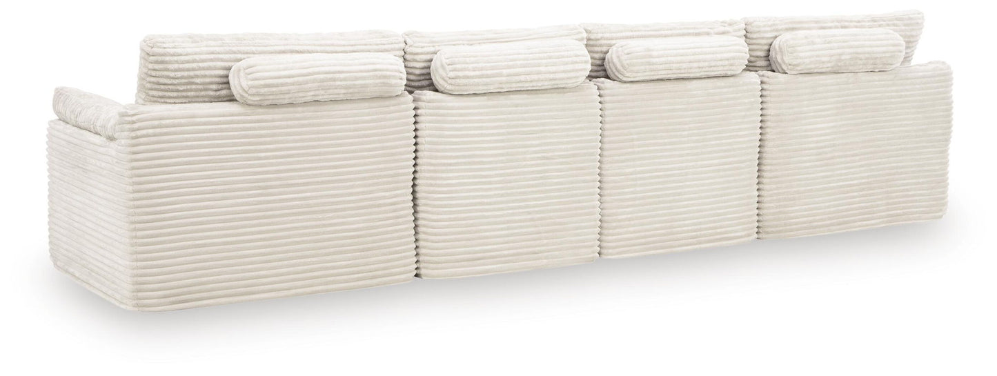 Fannin - 4-Piece Sectional With Ottoman - Ivory