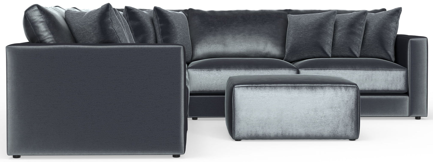 Remington - Modular Sofa And Cocktail Ottoman - Slate