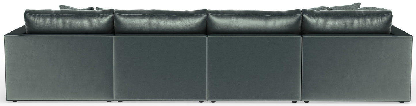 Remington - Modular Sofa And Cocktail Ottoman - Pine