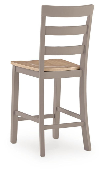 Harperfeld - Barstool (Set of 2) - Natural / Gray