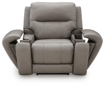 Real Moments - Power Recliner With Audio Seating - Ash